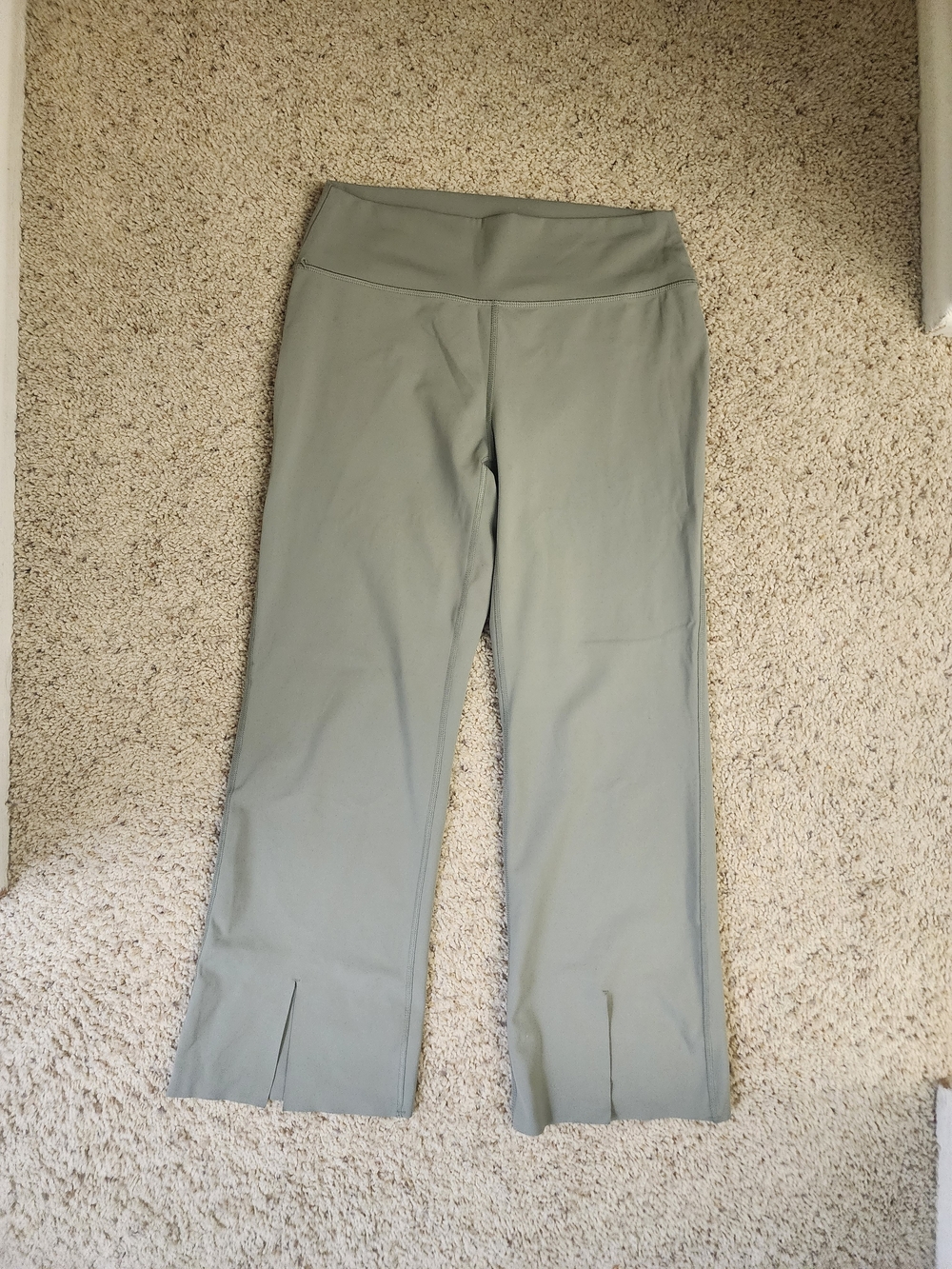 Women's Sage Green High-Waist Stretch Leggings